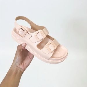 Talulah Slingback Lug Sandal Blush Size 10